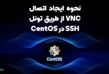 تصویر از نحوه ایجاد اتصال VNC از طریق تونل SSH در CentOS 8